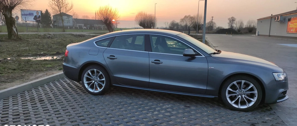 Audi A5 cena 73500 przebieg: 114550, rok produkcji 2015 z Płock małe 172